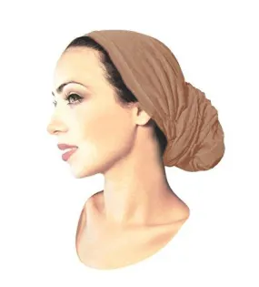 Pre-tied Headwear Versatile Ties Khaki Beige Tan Bandana Tichel Head-scarf ...033