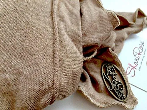 Pre-tied Headwear Versatile Ties Khaki Beige Tan Bandana Tichel Head-scarf ...033