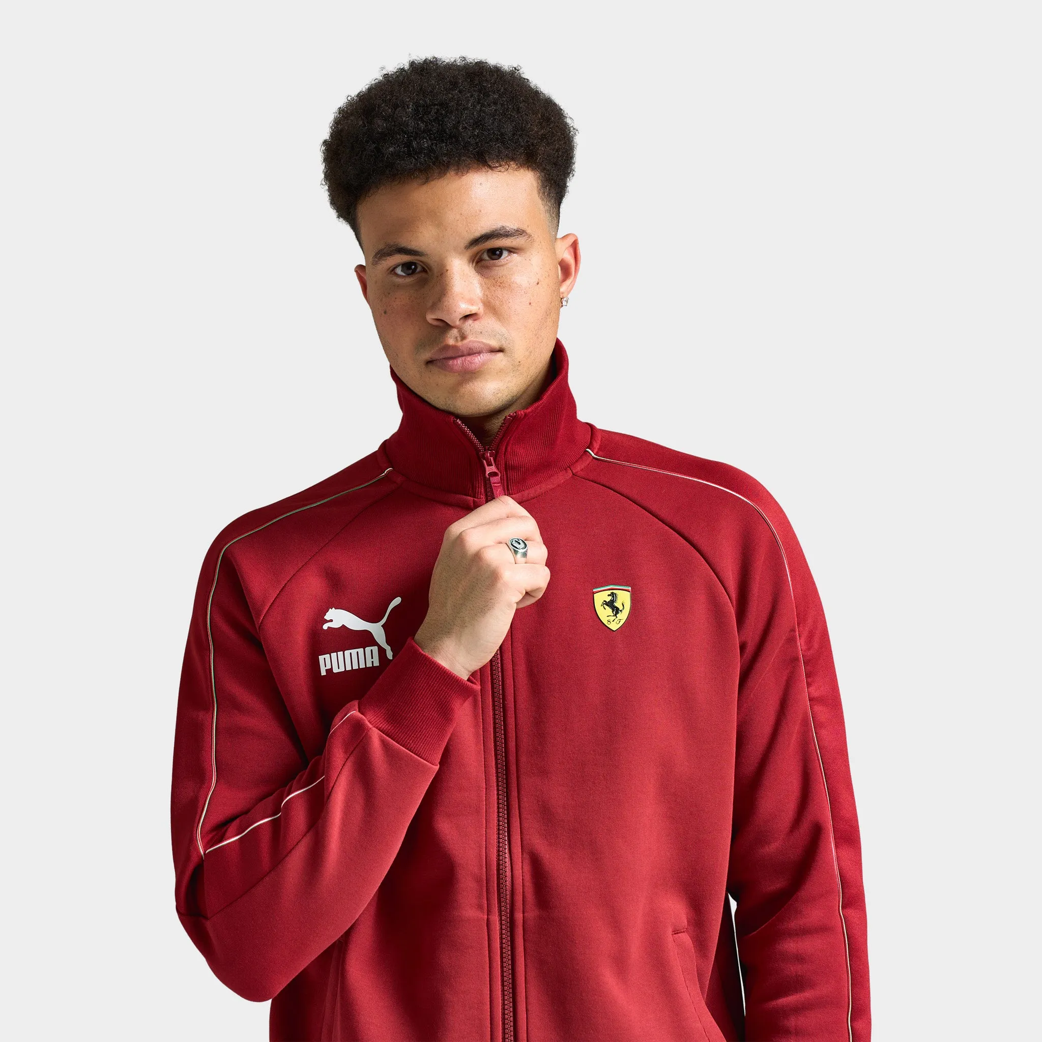 Puma Ferrari Iconic T7 Track Jacket Intense Red / Speed Yellow