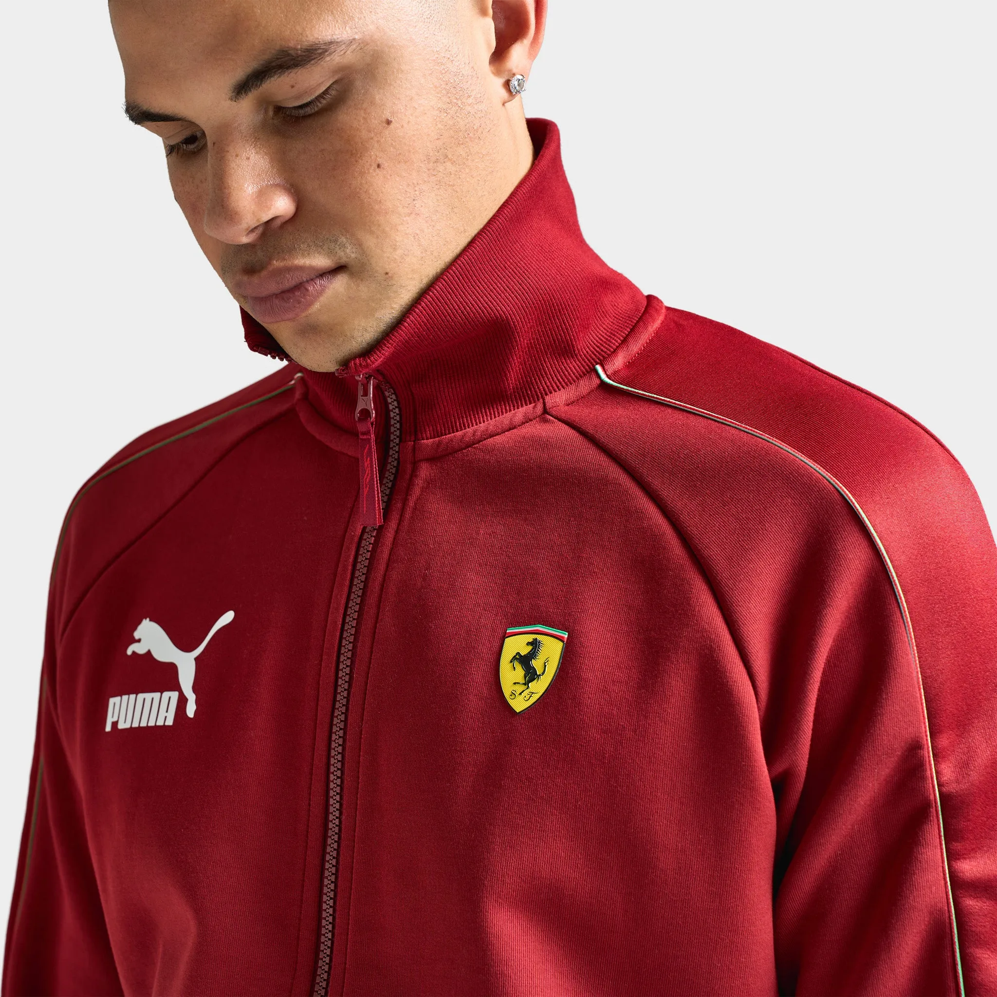 Puma Ferrari Iconic T7 Track Jacket Intense Red / Speed Yellow