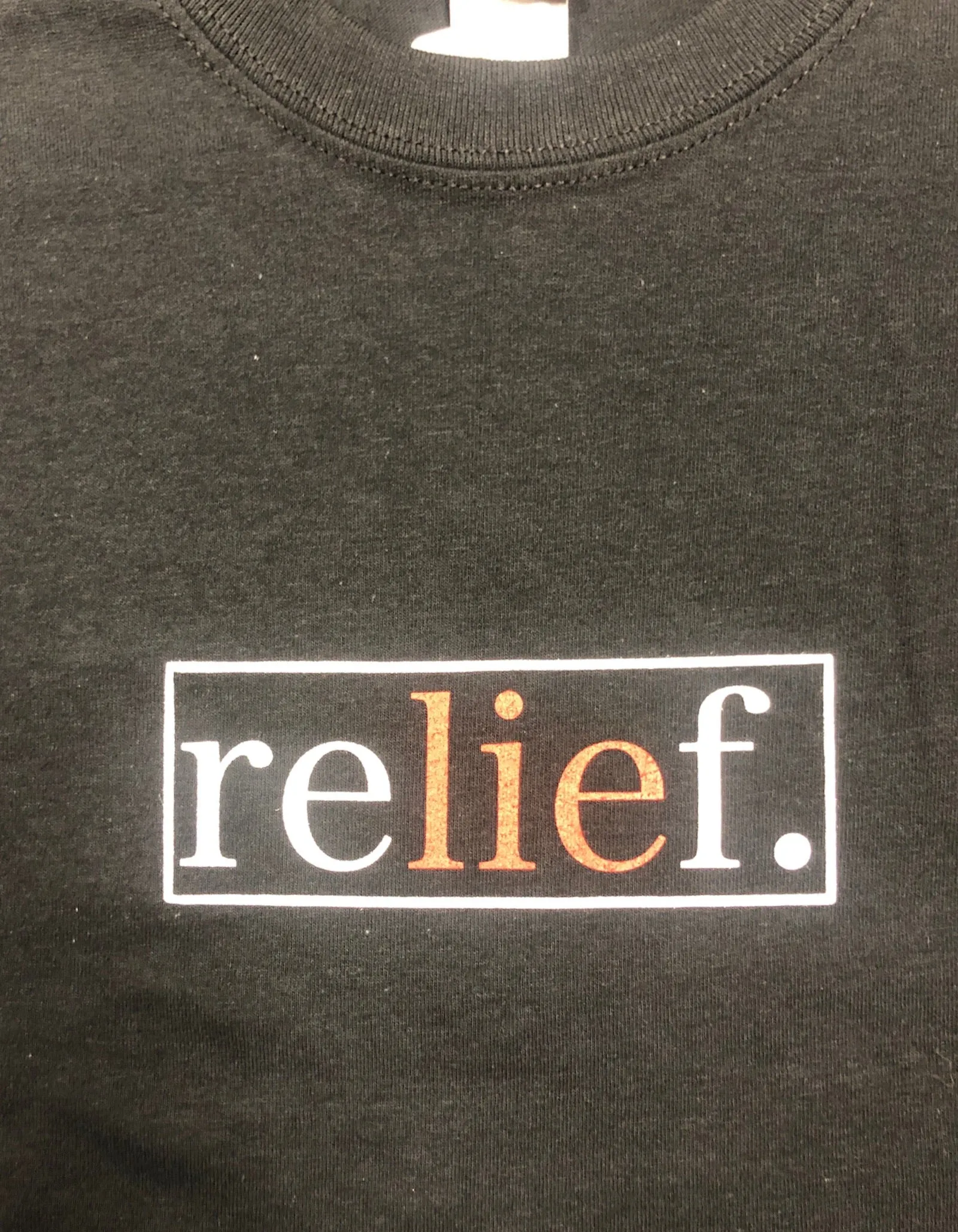 Relief Skate Supply LIE T Shirt Black