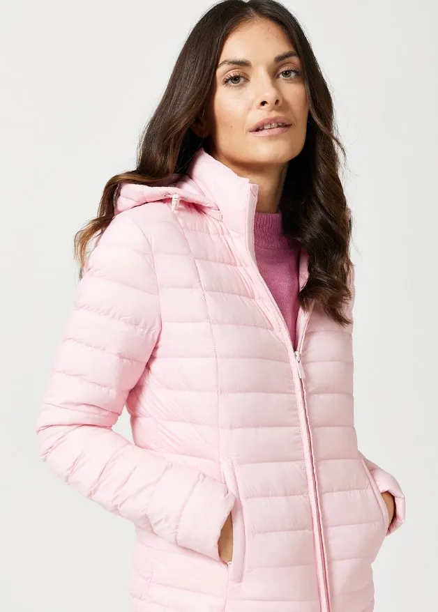 Rose Quartz Duck Down Puffer Jacket