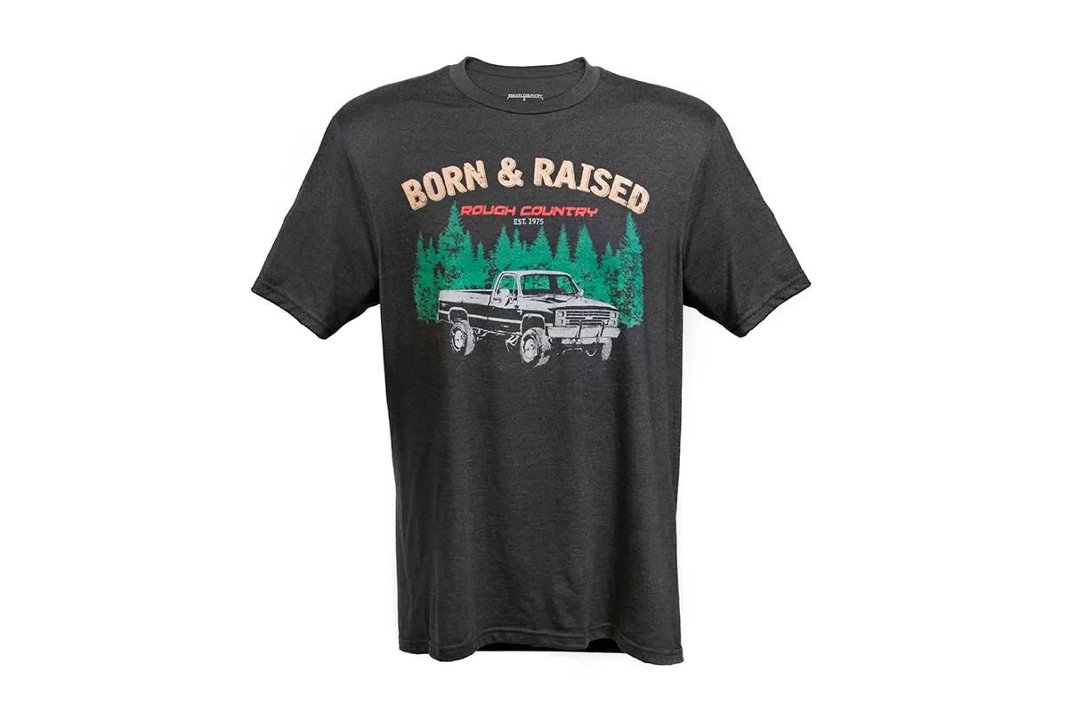 Rough Country T-Shirt - Born & Raised - Black - SM