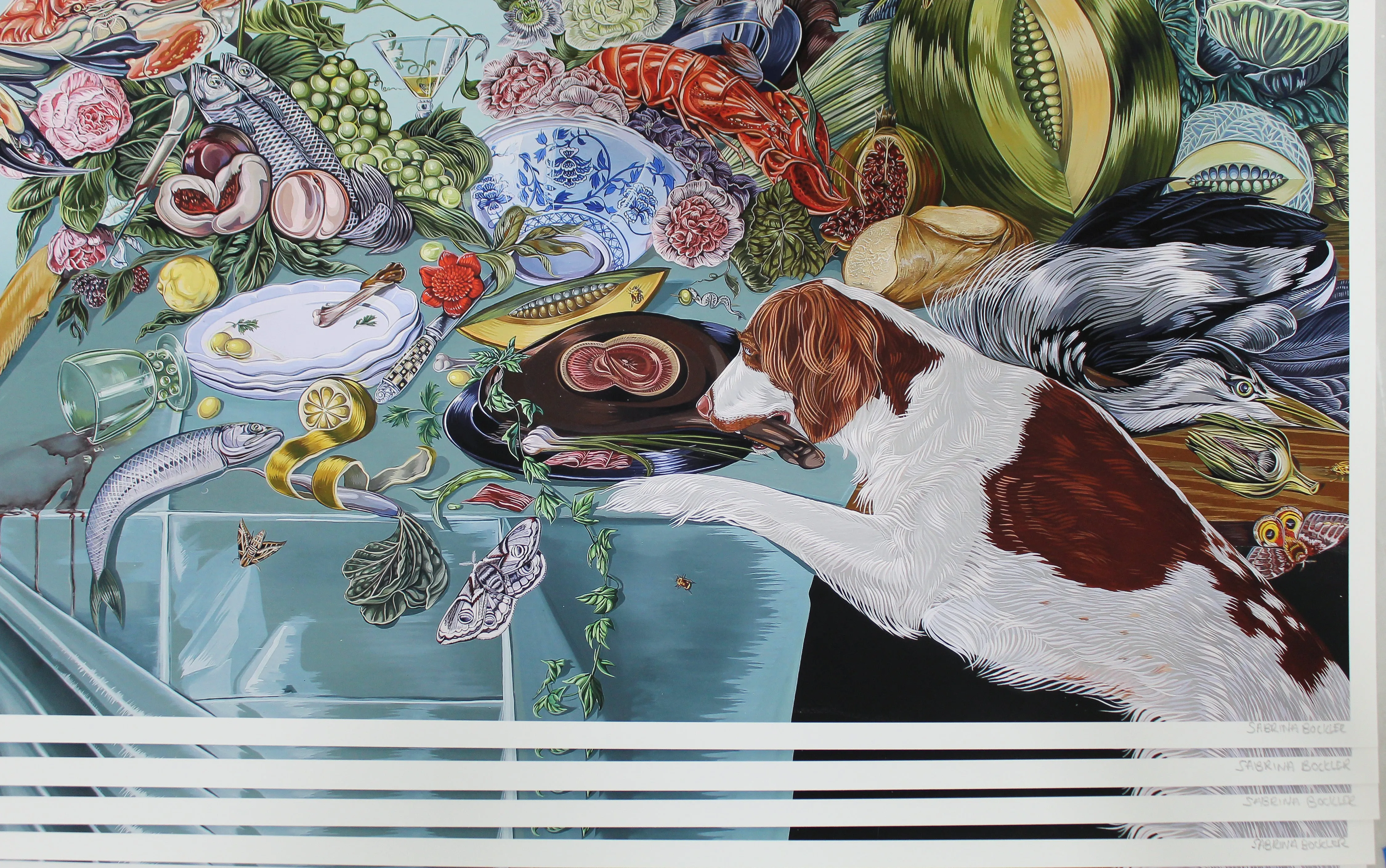 Sabrina Bockler - "Table Manners" print