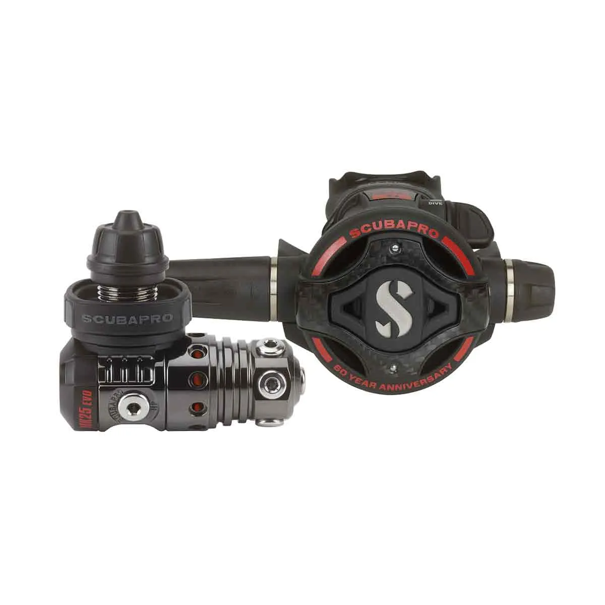 Scubapro 60th Anniversary Edition MK25 EVO/s620Ti Black Tech Carbon Regulator