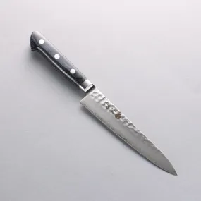 Seisuke VG10 33 Layer Hammered Petty-Utility  150mm Navy blue Pakka wood Handle