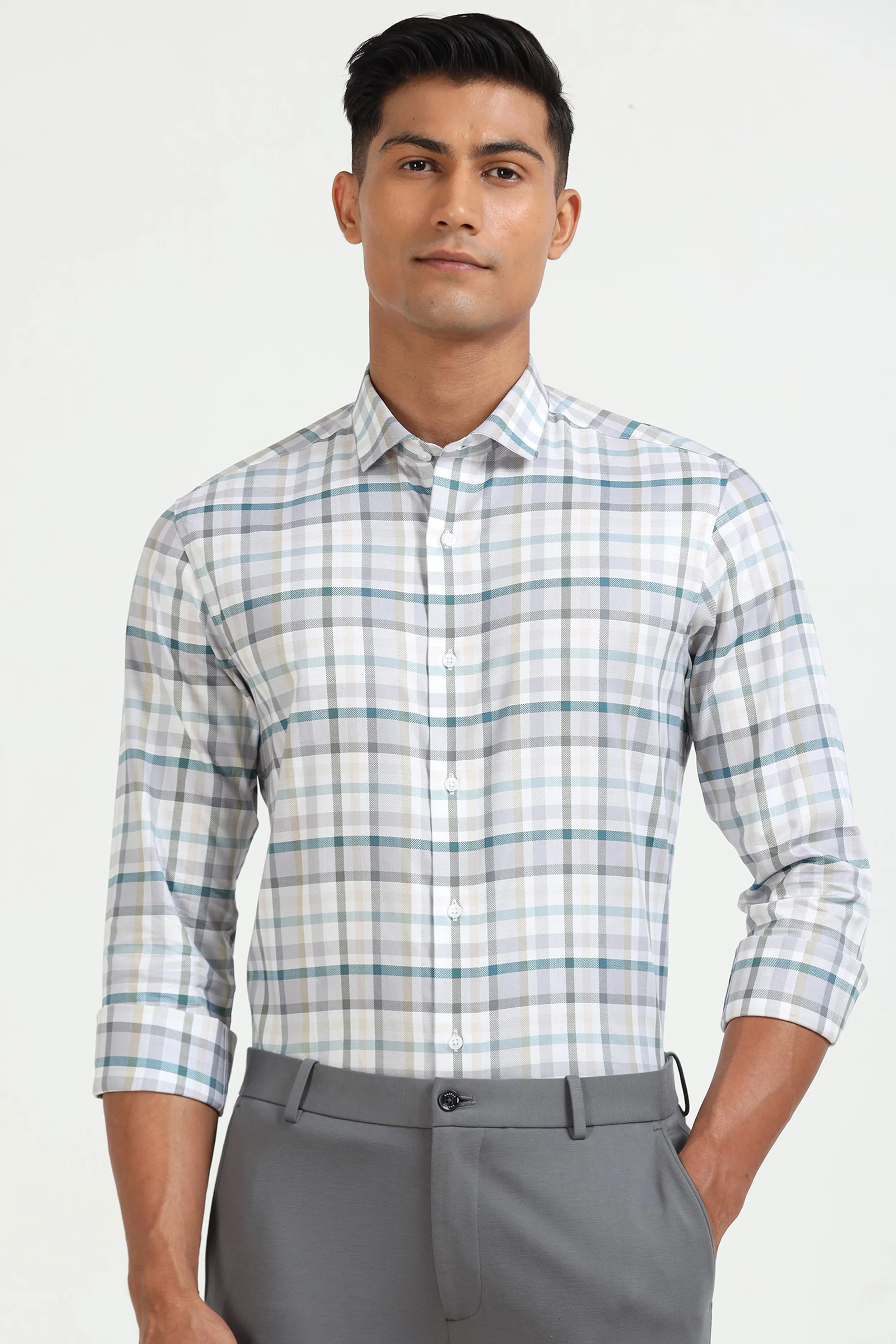 Silver Pine Plaid Shirt