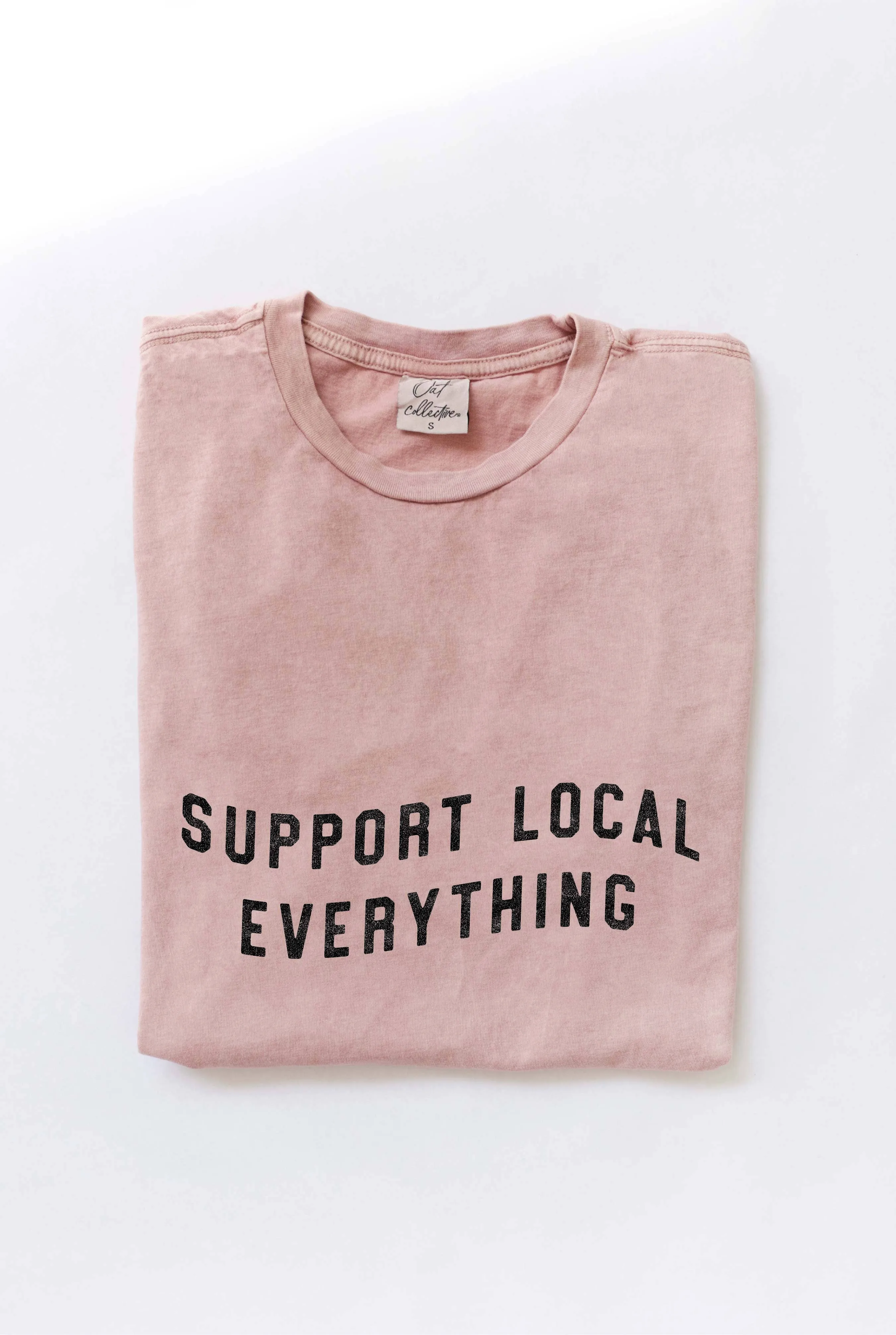 Support Your Local Everything Graphic Top - Sage