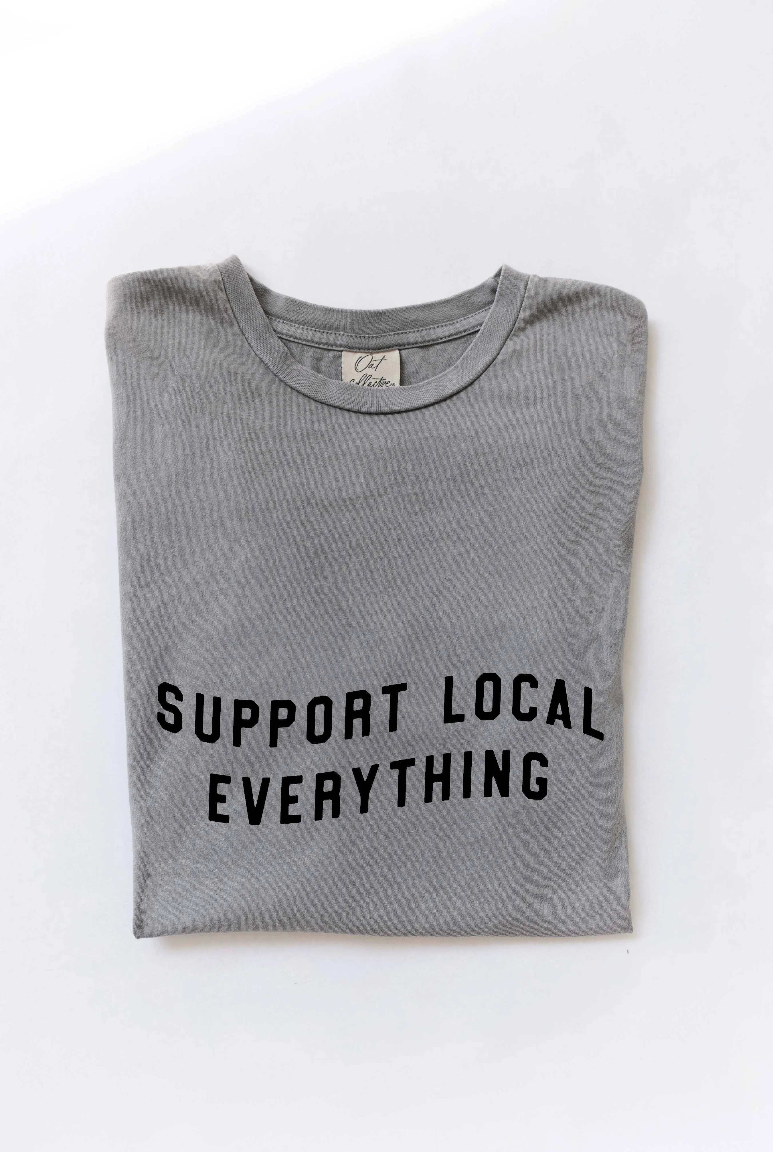 Support Your Local Everything Graphic Top - Sage