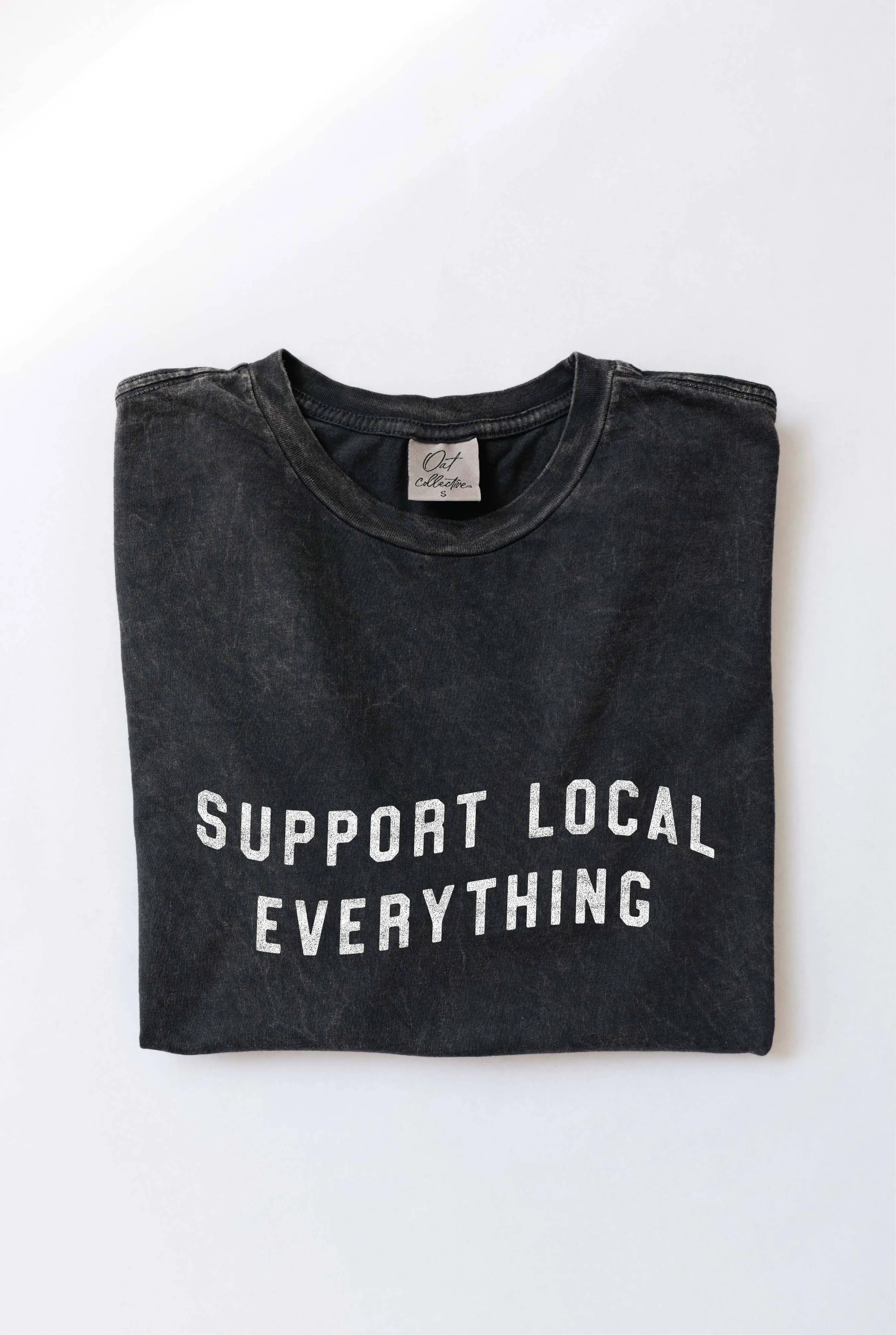 Support Your Local Everything Graphic Top - Sage