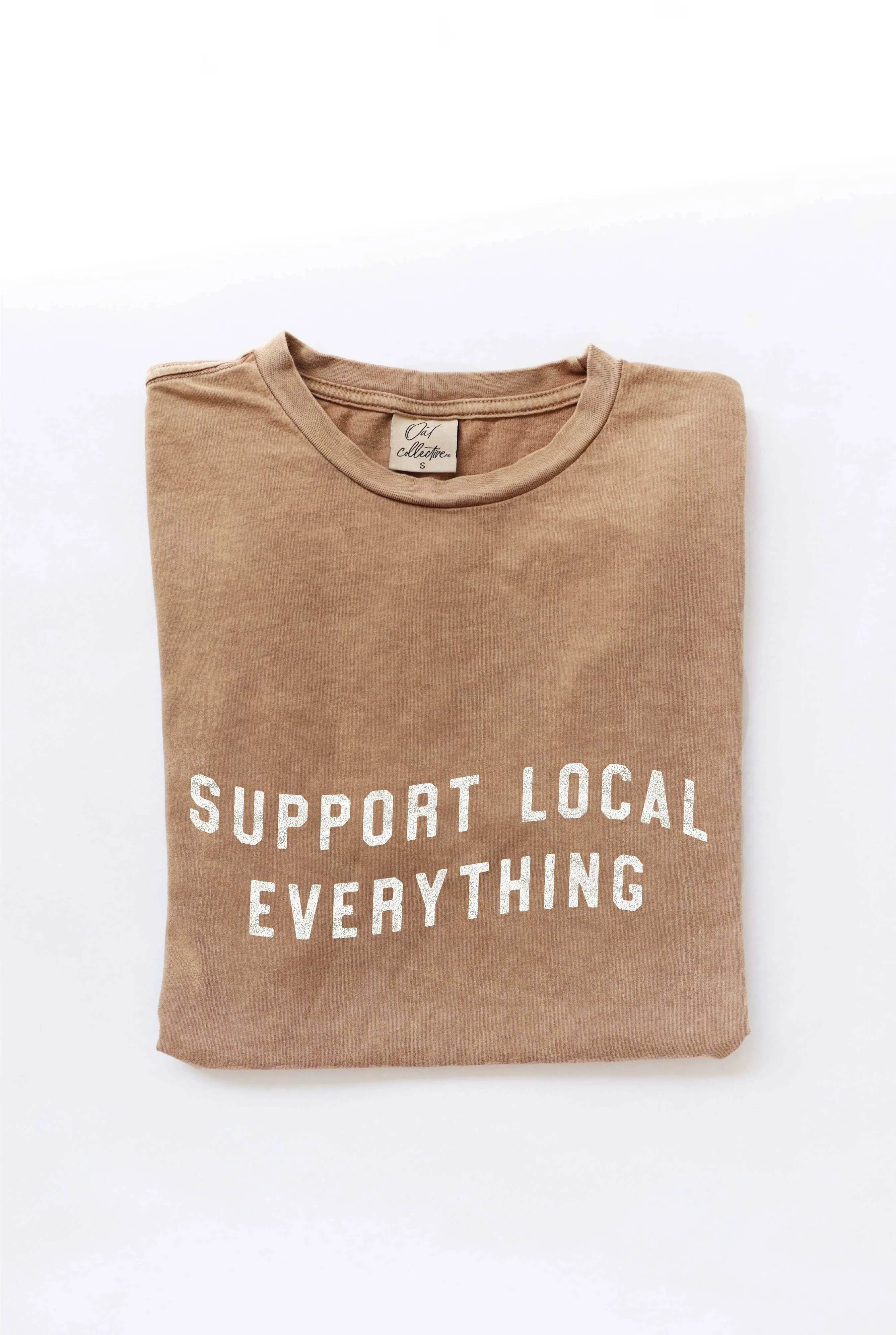 Support Your Local Everything Graphic Top - Sage