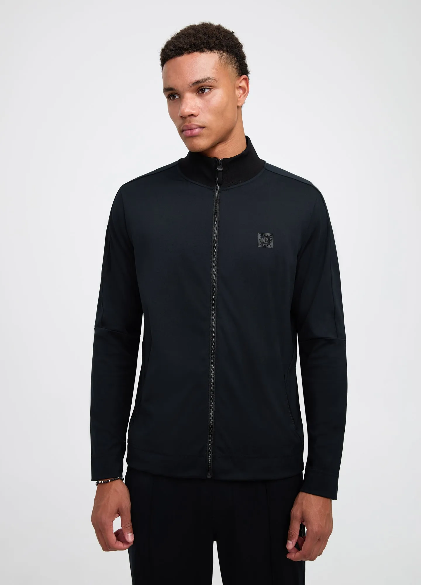 Tech Zip Up Sweatshirt Black