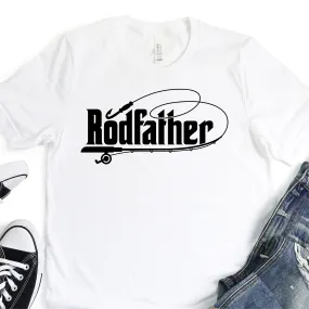 The Rodfather - Punny Shirts - Father's Day Graphic T-Shirt -  T-shirt T-Shirt For Dad