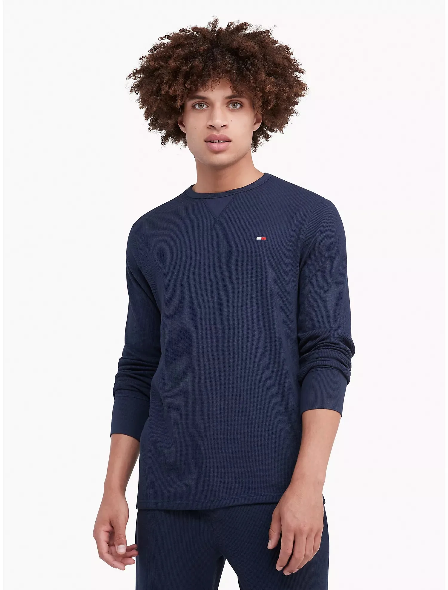 Tommy Hilfiger Men’s Thermal Long Sleeve Crew Neck Shirt