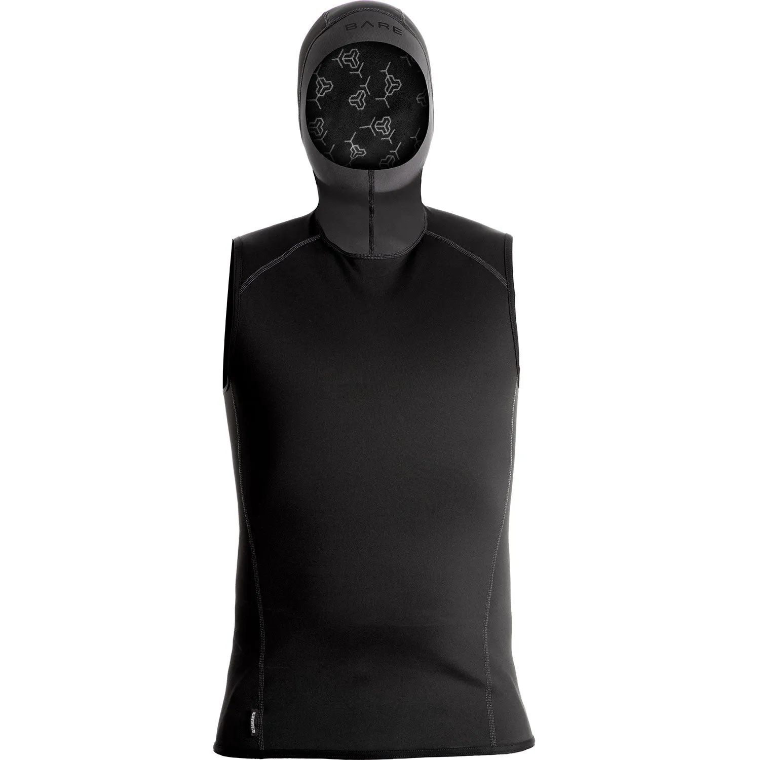 Used Bare Exowear Hooded Vest Unisex - Black - Large