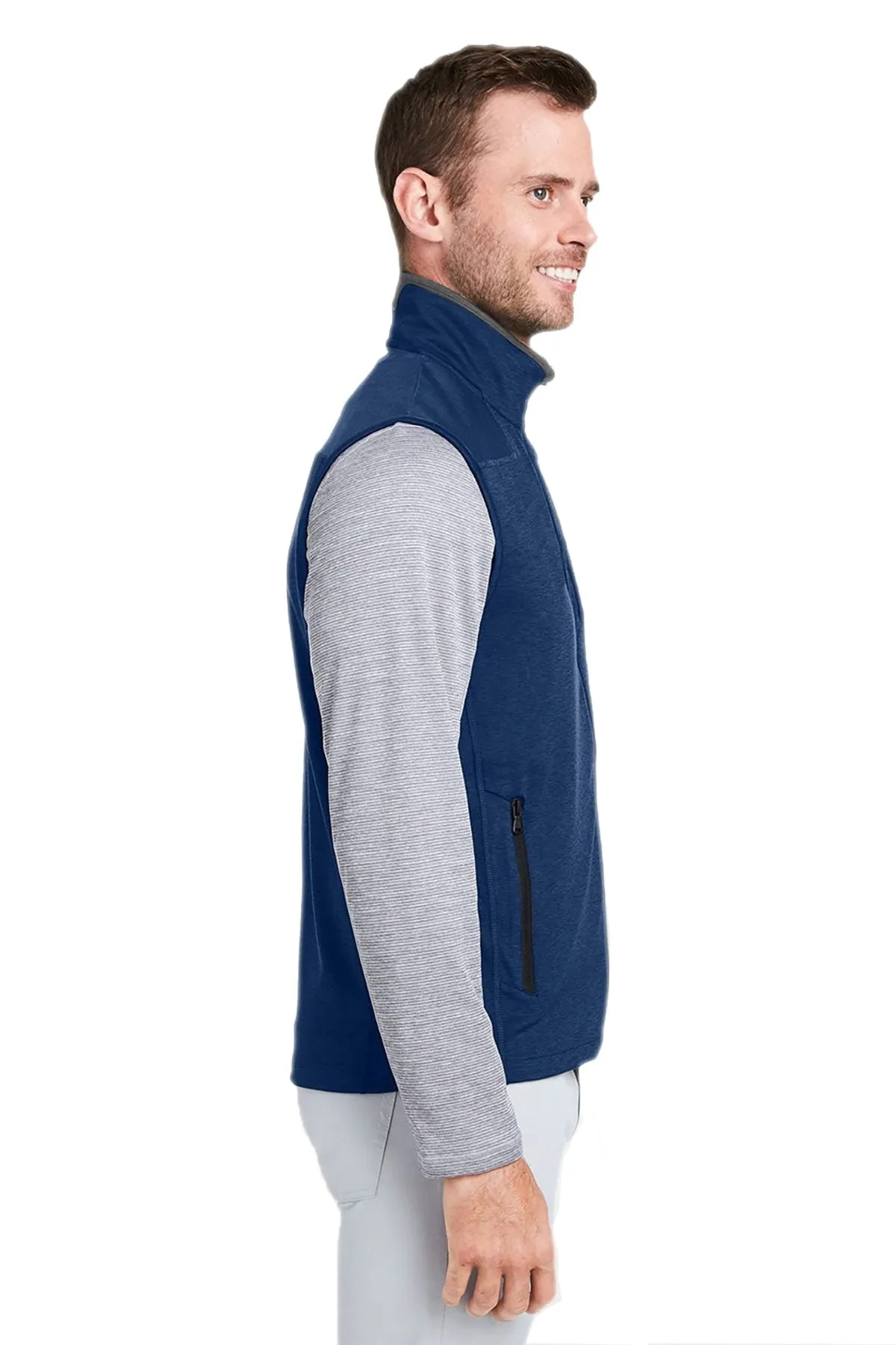 Vineyard Vines Custom Mens On-The-Go Shep Vests, Deep Bay