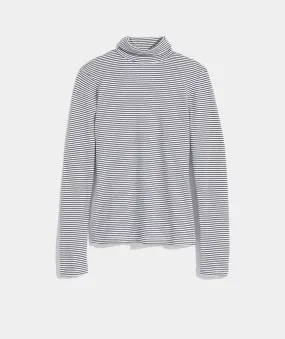 Vineyard Vines Womens Heritage Striped Ribbed Turtleneck Long Sleeve Shirt