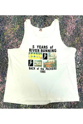 Vintage 1995 Back of the Packers 5 Years of River Running Tank- XL