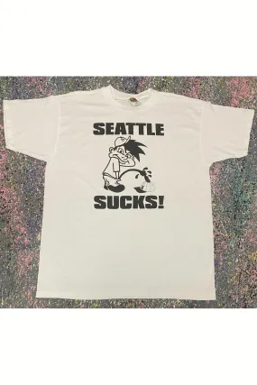 Vintage Seattle Sucks! Tee- XL