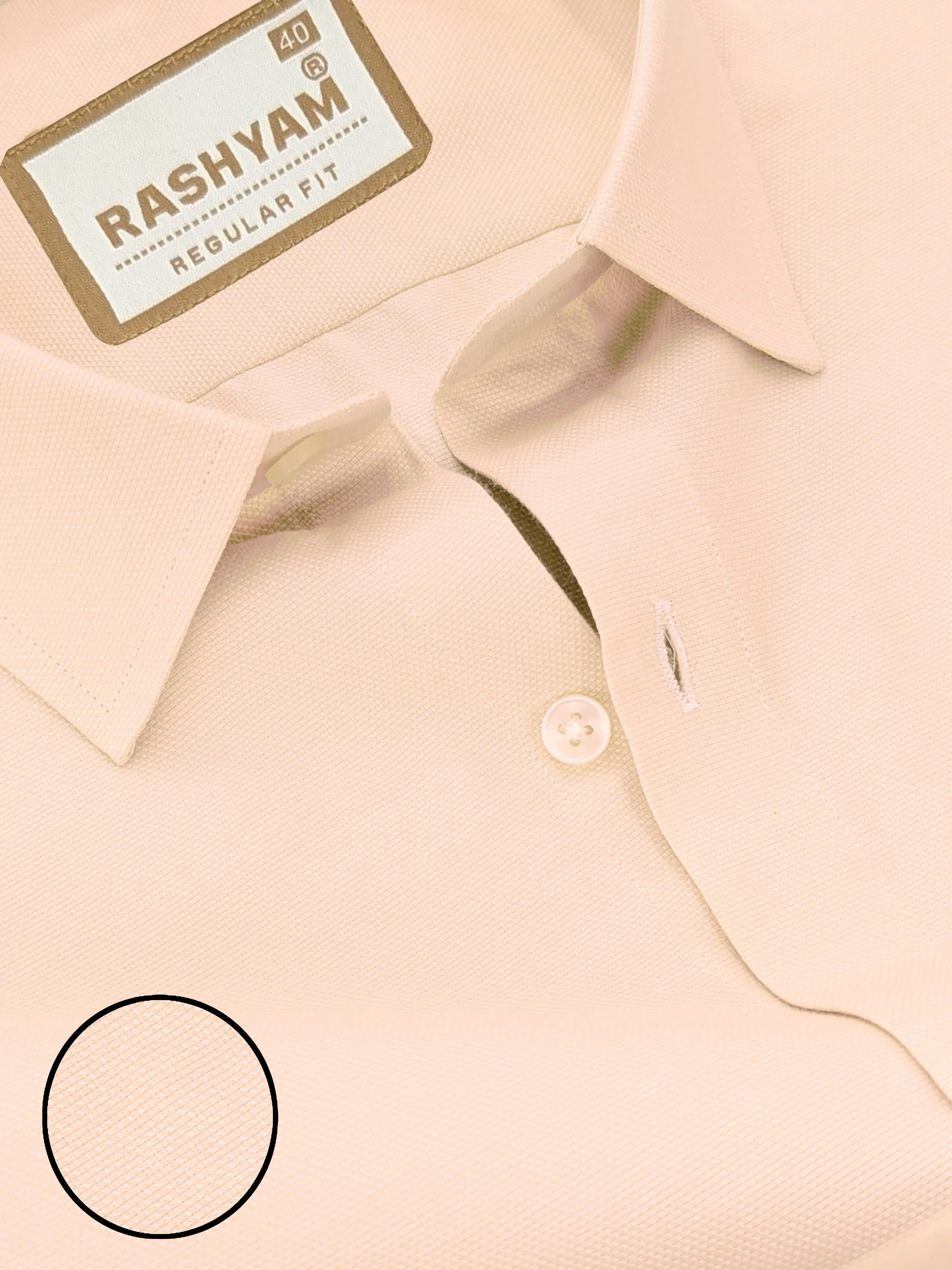 Volterra Soft Peach Premium Formal Shirt For Mens