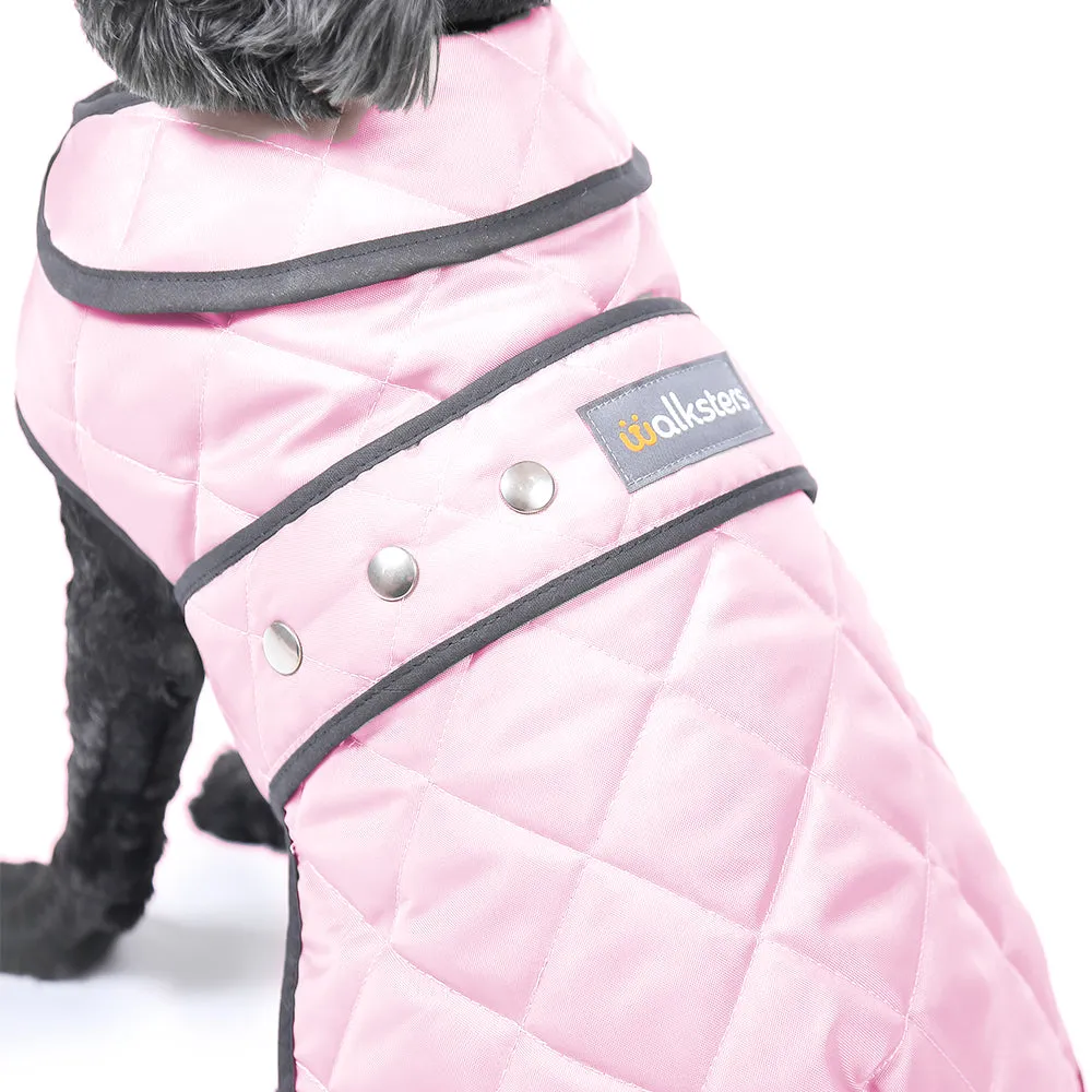 Walksters Premium Quilted Coat in Pink