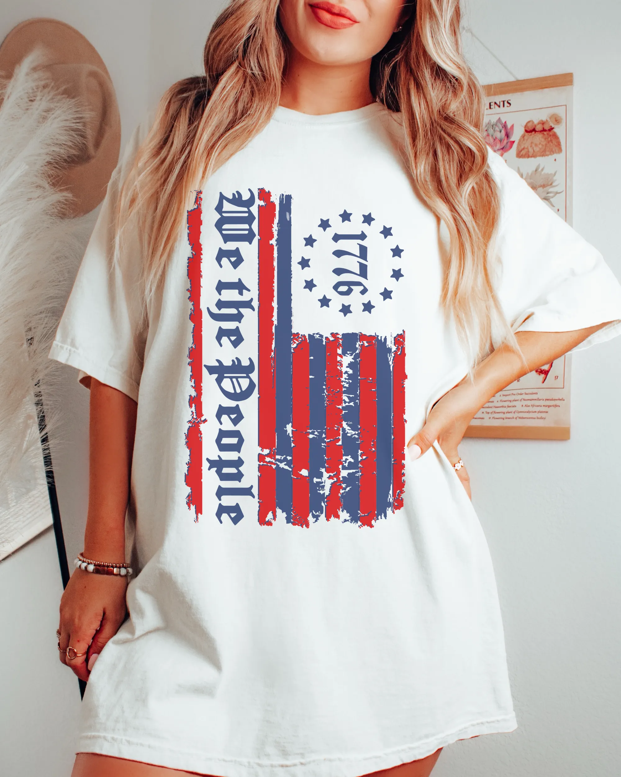 We The People Comfort Colors® Shirt, Trendy 4th Of July T-Shirt, Garment Dyed T-Shirt