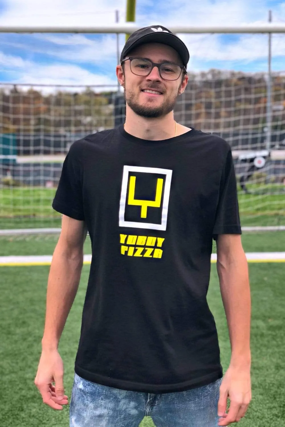 YOBOY PIZZA Limited Edition Field Goal Black Shirt