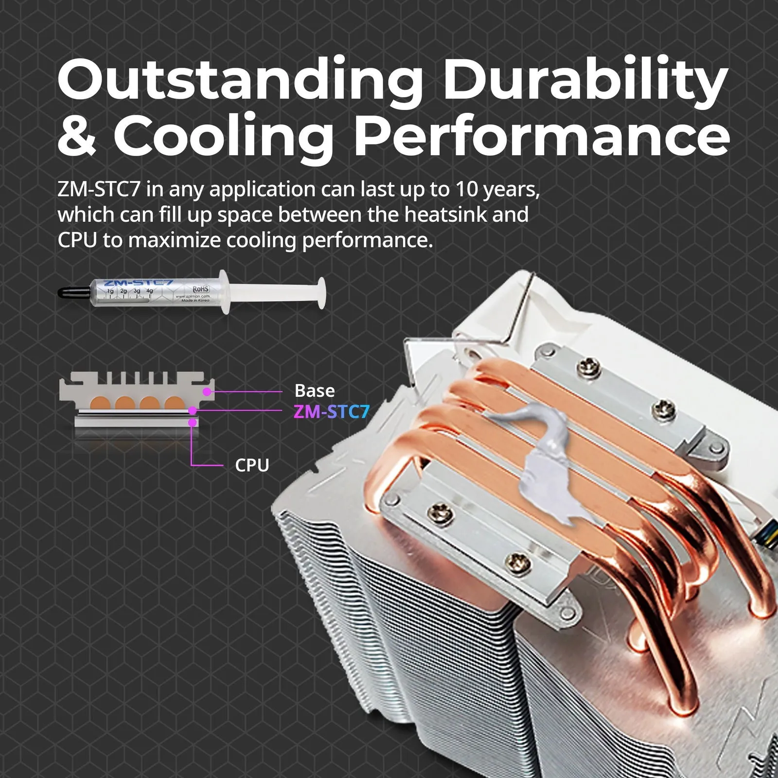 Zalman ZM-STC7 Thermal Grease Paste Compound (4g) for CPU / GPU Cooler